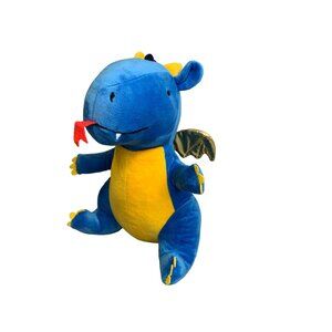 Kohls The Big One Plush Blue Dragon Stuffed Animal Doll Toy 14 in Tall